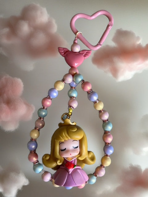 Dreamy Pastel Princess Keychain